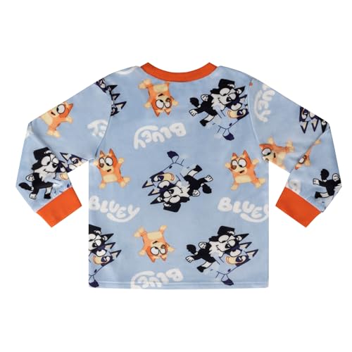 Bluey Super Soft Fleece Long Sleeved Pyjama Set, Bluey Blue, 6-9 Months: 74cm, Blue - Image 5