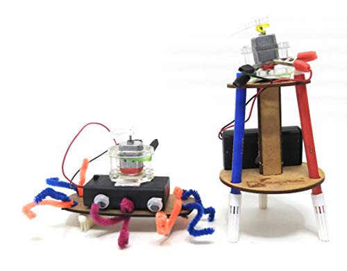 Image of Vibrating Robot Making Kit. Make Doodling Robot and Bristlebot. Two in One Robotic Kit. Make Two Type of Robots