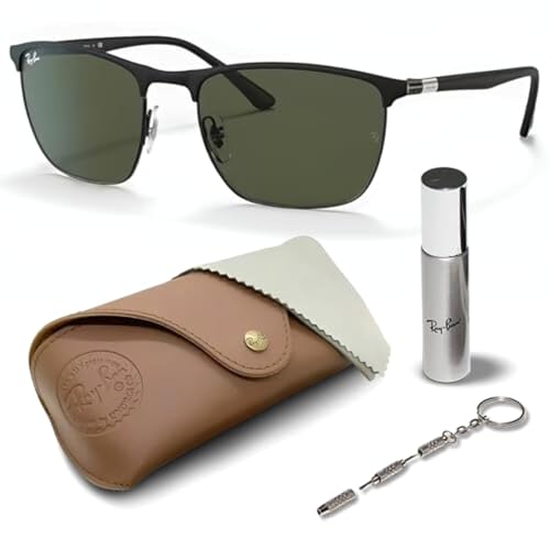Ray-Ban RB3686 Square Shaped Sunglasses for Men & Women with Official RAYBAN Eyewear Kit