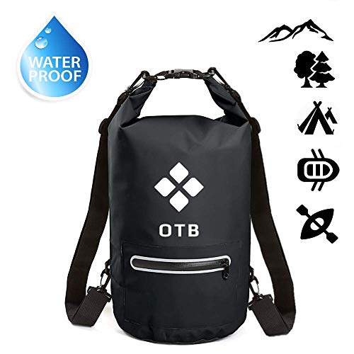 Waterproof Dry Bag 20L | Lightweight and Roll Top Dry Compression Sack with Zip Pocket | Best for Travel, Kayaking, Beach, Rafting, Boating, Hiking, Camping and Fishing