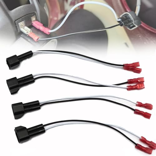 Image of SecosAutoparts Speaker Wire Harness Adapter Plug, for 4pc 72-5600 Speaker Harness, Compatible with Ford F150 F250 Escape Mustang Fit for Lincoln Fit for Mercury Fit for Mazda
