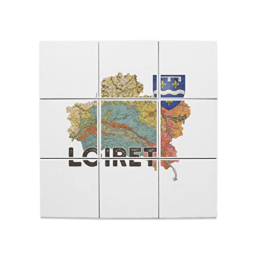 Carreaux Céramique Orléans - Cadeau Idéal Carte Ancienne Loiret 45 60x60cm