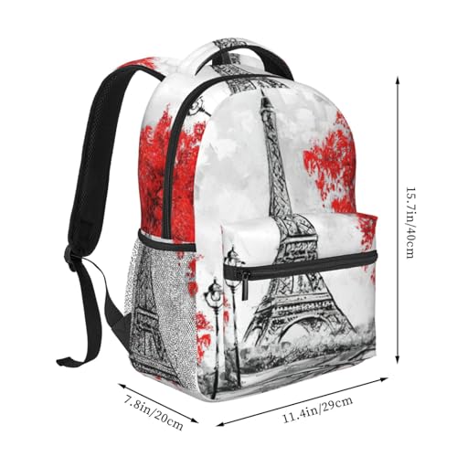 Mochila Eiffel cómoda de 20x29x40 cm para evitar dolor de espalda 2