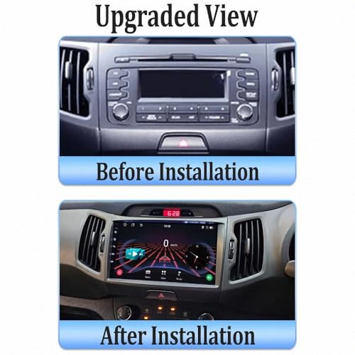 Pantalla Carplay coche con Android Auto inalámbrico y Bluetooth para KIA Sportage 3 2