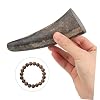3pcs Natural Water Buffalo Horn Carving Material Craft Supplies for Custom Ornaments Bull Horn Blanks for Creative Handicrafts and Home Decor #4