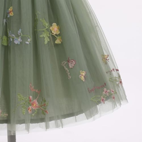 Image of IMEKIS Toddler Kids Girls Butterfly Dress Sparkle Sequins Tulle Wedding Formal Birthday Dresses 2-10T