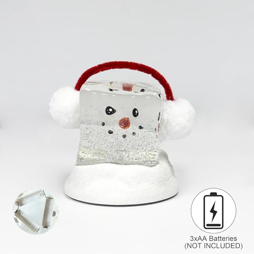 Moments In Time NM-XZX-2022-39 6.9"H Acrylic Ice Cube Snowman thumb #2