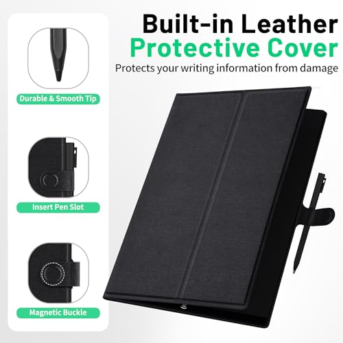 Image of LCD Writing Tablet for Adults: 11.5 inch Full Screen with Tablet Case Hall Switch Digital Notepad Reusable Erasable Electronic Drawing Tablet Black