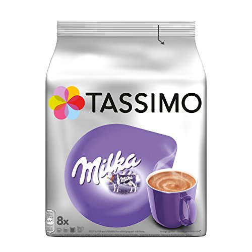 Tassimo Milka - Cápsulas de chocolate caliente (paquete de 4, total 32 cápsulas, 32 porciones)