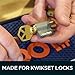 SUMMIT DOORWARE Premium Kwikset Rekey Kit Compatible with 50 Master Pins | Kwikset Rekeying Kit with Seal-Tight Plastic Box | Lock Pinning Kit Compatible with 50 Bottom, 50 Top Pins and 50 Spring
