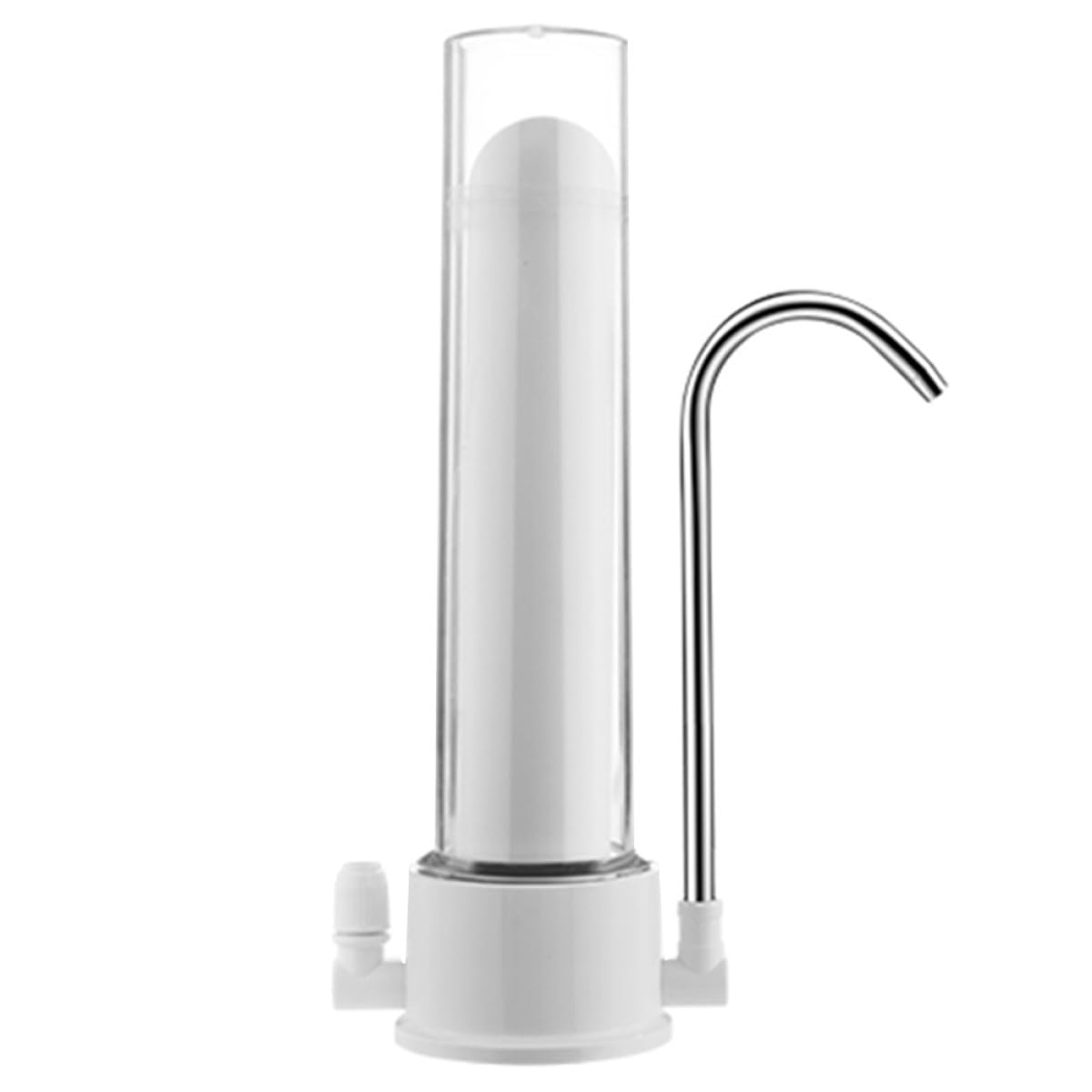 Alipis Filtro de Agua Potable y Filtro de Grifo de Encimera Sistema de Filtración Física, Material Cerámico y Plástico, para Cocina Doméstica, 1 Unidad, Uso Diario
