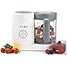 Béaba - Babycook Neo - Babycook Maker - 4 in 1: Küchenmaschine, Mixer und Herd - Softdampfer Kochen - Schnelle Selbstgemachte Babynahrung - Glasschale - Edelstahlwanne - Grau/Weiß