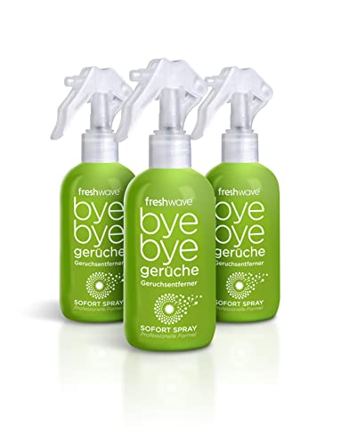 Freshwave® Geruchsentferner 3er-Set Sprays 250ml | Entfernt jede Art von Gerüchen im ganzen Haushalt | Beseitigt Gerüche aus der Raumluft und aus Textilien | natürliche Inhaltsstoffe