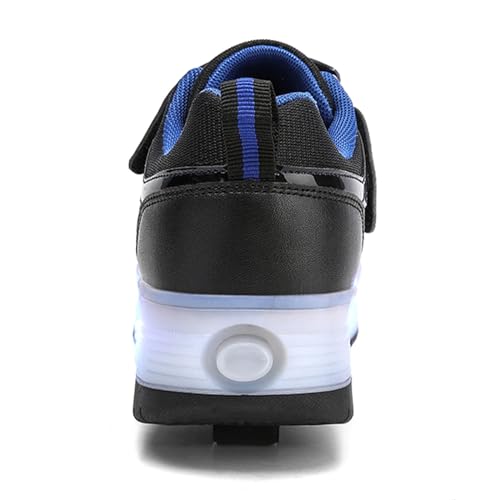 Kids Shoes with Wheels - 4 in 1 Light-Up Roller Sneakers with USB Rechargeable Skates Shoes for School Halloween Party Gifts3
