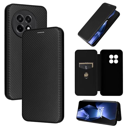 Coque carbone OnePlus Ace 5 Pro rigide fine avec étui à rabat