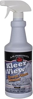 AW Perkins Krystal Kleer Glass & Hearth Cleaner – Brick, Stone, & Fireplace Cleaning Solution (32 fl. oz.) - Made In USA
