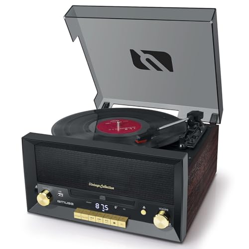 MUSE Platine Vinyle USB MT-112 W - Les Beatles, Paul McCartney, John Lennon, RIngo Starr, George Harrison MUSE Platine Vinyle USB MT-112 W