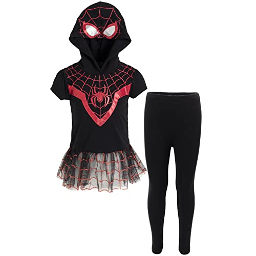 Image of Marvel Girls' Cosplay Hooded Tee and Leggings Set Toddler to Big Kid