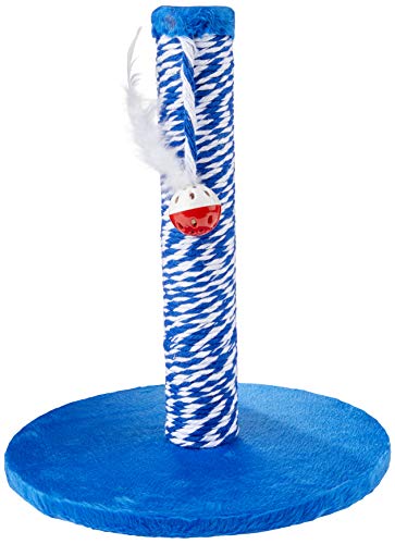 Arranhador Cat Crazy Mini Poste Azul Pet Injet para Gatos