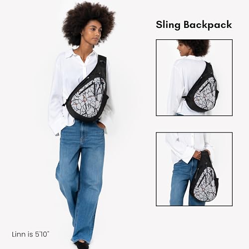 Image of Sherpani Esprit, Anti Theft Sling Bag, Crossbody Backpack (Sakura)