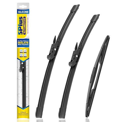 5 PLUS® Silicone Windshield Wipers Replacement for 2012