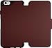 OTTERBOX STRADA SERIES Leather Wallet Case for iPhone 6/6s - Retail Packaging - CHIC REVIVAL (WARM BLACK/MAROON LEATHER)