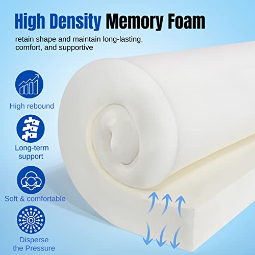 Idee-Home Deep Seat Patio Cushions, 24X24 Outdoor Cushions, Replacement Cushions Back Cushion, Outdoor Hampton Bay Patio Cushions For Backyard Couch Sofa, 2Pcs Set, Seat: 24 X 24 Back: 24 X 22 #TOP3