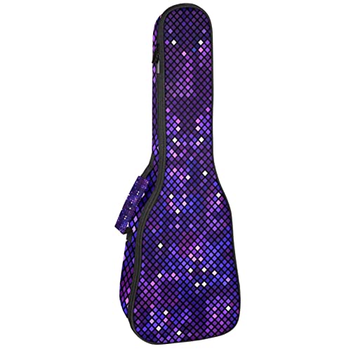 Sac ukulélé ténor étanche violet pour transport en sac à dos rembourré
