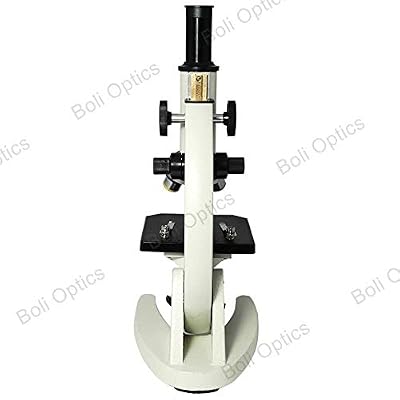BoliOptics 40-640X Biological Compound Monocular Microscope, Mirror Transmitted Light, 10X and 16X Eyepieces, Achromatic Objectives All Metal Optical Glass Lenses for Beginners Hobbyists Students Kids