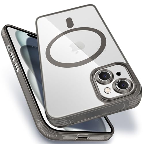 iPhone 15Plus MagSafe�Ή� �N���A �P�[�X �ϏՌ� �ČRMIL�K�i �A�C�t�H��15Plus �X�}�z�P�[�X PC�w�� TPU �ی�P�[�X ��p�ق�15Plus �J�o�[ �S���� �����h�~ ���C�����X�[�d�Ή� �N���A�o�b�N 6.7�C���`�p 