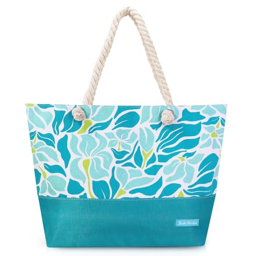 Bolsa de Praia com alça de corda Jacki Design - Turquesa