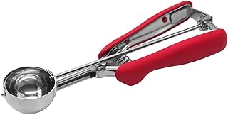 FANTEXY Paletta per Gelato in Acciaio Inossidabile con grilletto,Misurini Professionali per Biscotti da Forno,Cookie Scoop,Cookie Dough Scooper,Cucchiaio da Gelato Save Effort