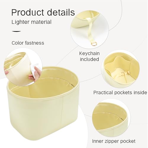 Image of Fits for Picotin Bag Insert Organizer For Hermes(22,JaunePoussin)