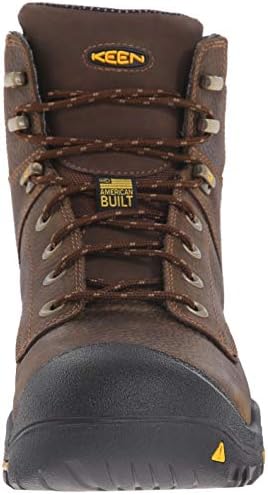 KEEN Utility Men's MT Vernon 6" Soft Toe Waterproof Work Boots, Cascade Brown, 14 | Image 1