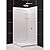 DreamLine Cornerview 36 in. D x 36 in. W x 76 3/4 in. H Framed Sliding Shower Enclosure in Brushed Nickel with White Acrylic Kit