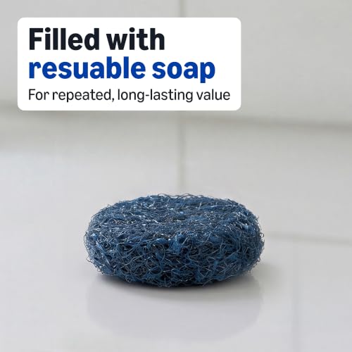 Image of Amazon Basics Steel Wool Soap Pads, Reusable, Cuts Grease and Removes Rust, 10 Count, Pack of 1