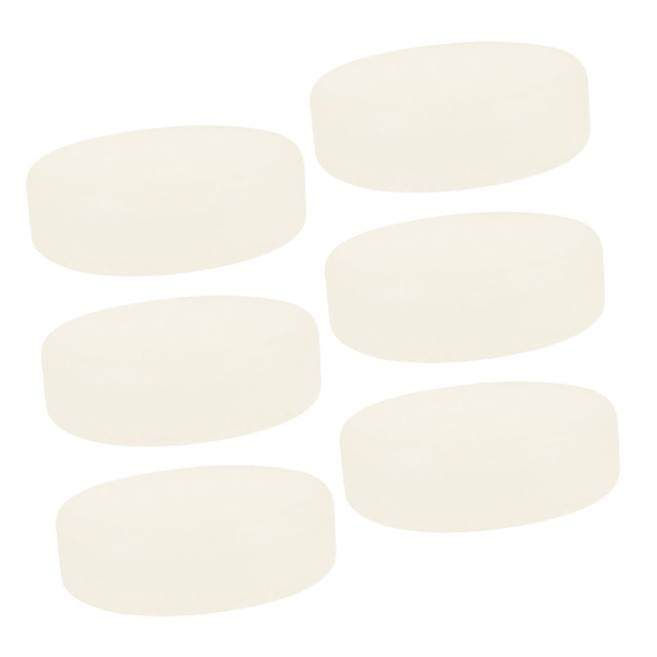 Abaodam 6pcs Training Ice Hockey Soft Hockey Pucks for Official Hockey Pucks Indoor Hockey Puck Ice Hockey Pucks Hockey Training Hockey Hockey Practice White