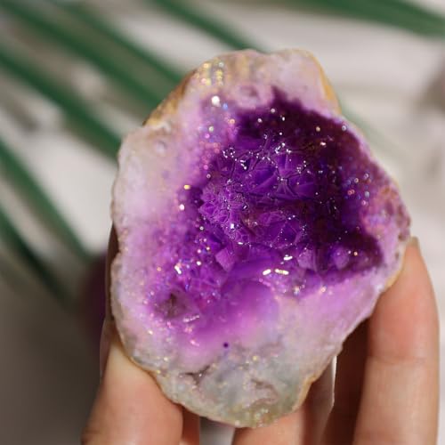 Cave de cristal d'améthyste violette de 100g 150g pour décoration de maison - 3