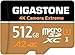 Produktbild [5 Jahre kostenlose Datenwiederherstellung] GIGASTONE 512GB Micro SD Karte, 4K Kamera Extreme MAX, bis zu 160/130 MB/s, MicroSDXC Speicherkarte für Gopro Drohne DJI Switch, A2 V30 U3 +Adapter