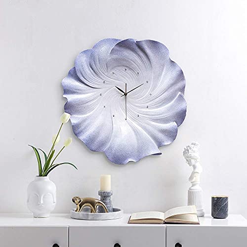 Horloge murale silencieuse au mécanisme muet et design luxe art