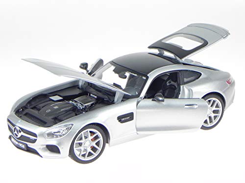 Preisvergleich Produktbild Maisto Mercedes C190 AMG GT Silber Modellauto 36204 1:18