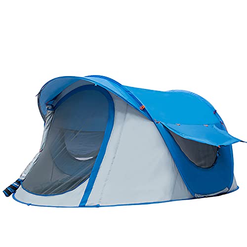 KISCHERS Pop-Up-Zelt, 3-4 Personen, tragbares automatisches Instant-Zelt, leicht, atmungsaktiv und wasserdicht, Outdoor-Campingzelt für Familie - Tragetasche im Lieferumfang enthalten Cover