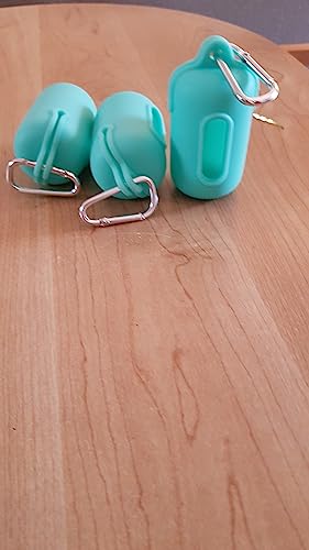 dog poop bag holder with leach clip, Mint - Image 2