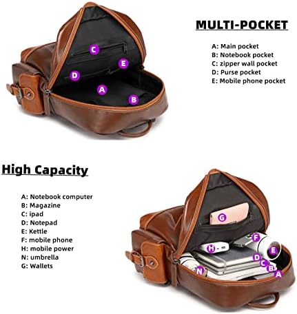 Fashion Backpack and Purses, Laptop Backpack Waterproof Design Travel Shoulder Bag for Men Womens Boys Girls,Fits 15 Inch Laptop Notebook (2218 coffee) 4 Fashion Backpack and Purses, Laptop Backpack Waterproof Design Travel Shoulder Bag for Men Womens Boys Girls,Fits 15 Inch Laptop Notebook (2218 coffee)