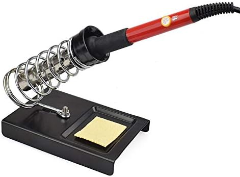 Soldering 25Pcs/lot Red EU/US 220V 60W Adjustable Temperature Electrical Soldering Iron Kit SMD Welding Repair Tool Set Tool Box - (Power: EU Plug)