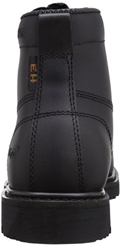 Ad Tec 6In Certified Electrical Hazard Free Work Boots For Men - Action Leather & Composite Safety Toe, Black #TOP2