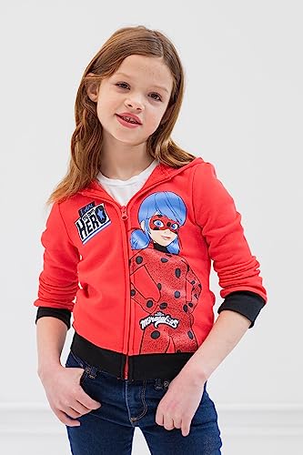 Image of Miraculous Ladybug Girls' Zip-Up Hoodie Toddler to Big Kid