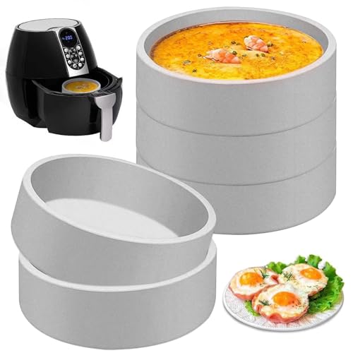 Moule à œuf rond en silicone pour friteuse à air lot de 5