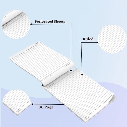 Image of NEELGAGAN Slip Pad No.44 (Type: Ruled with 40 Sheet 80 Pages) Pack of 10