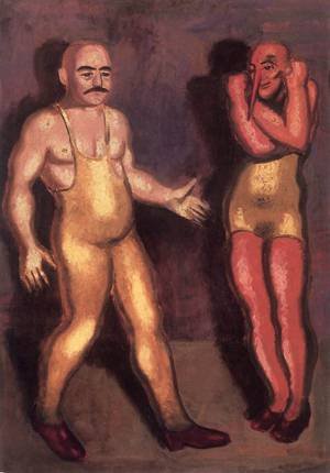Peinture à l'huile Reproductions de Masqueraders de Gyorgy Roman en toile 30x36 pouces